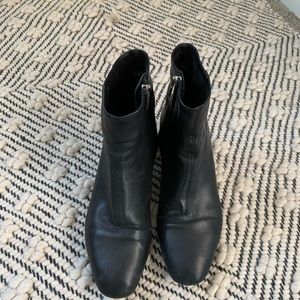 Zara leather ankle boots
